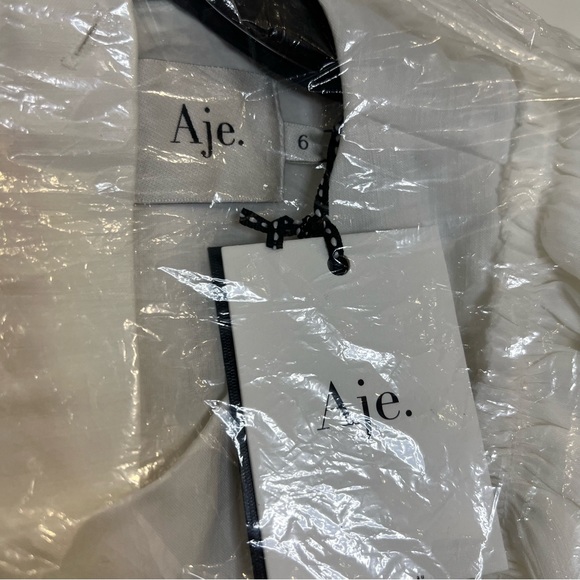 Aje Vanades Cut Out Ring white Midi Dress size US 2 NEW! New with tags! - Picture 6 of 9